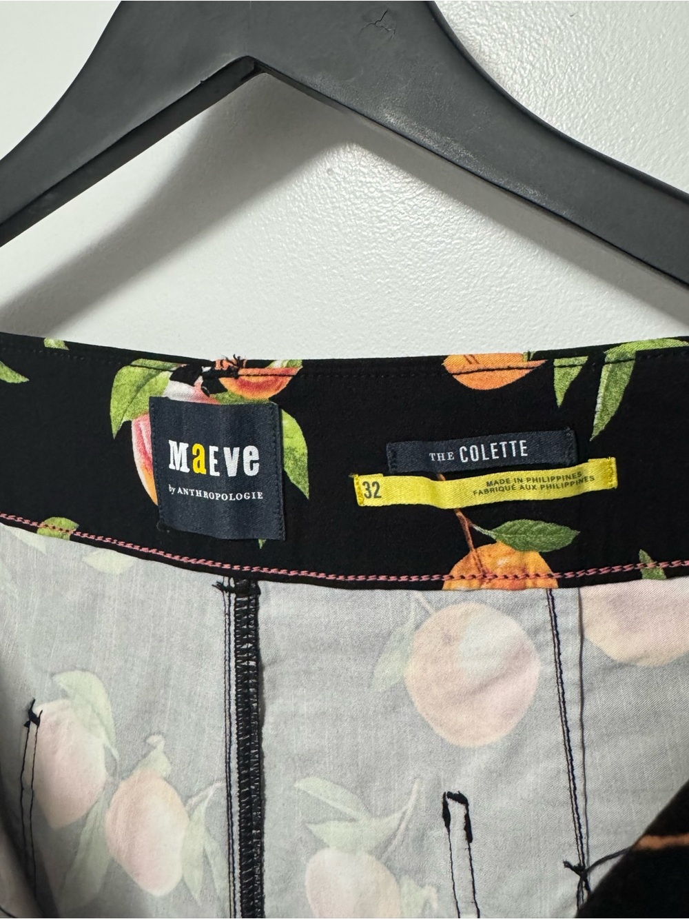 092 MAEVE Anthropologie Women’s The Colette Wide Leg Peach Pant, Large (Sz 32) - Picture 6 of 14